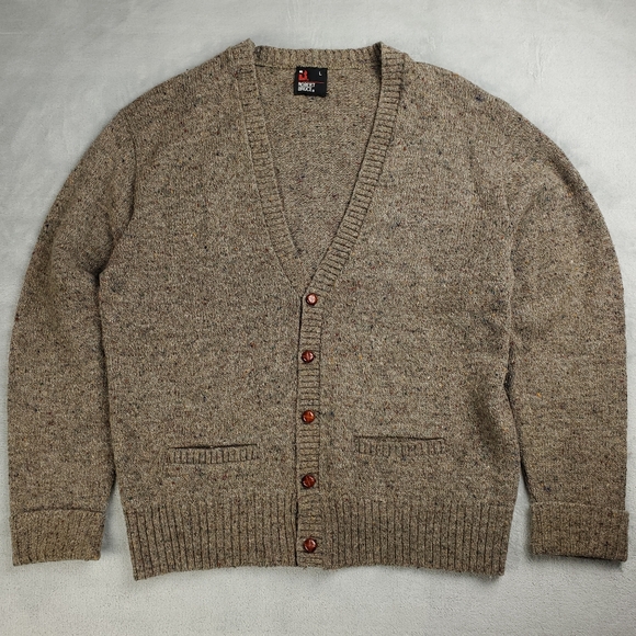Robert Bruce Other - Vintage Robert Bruce Wool Cardigan Sweater Mens Large Speckled Dark Academia